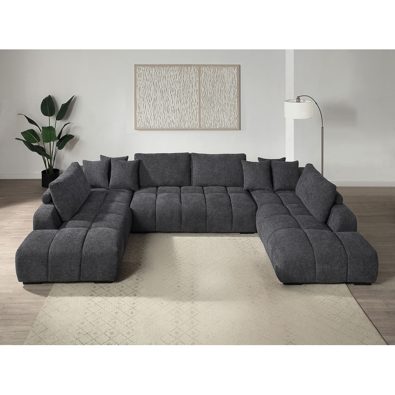Chosen – Sectional Sofa With Toss Pillows And Chaise