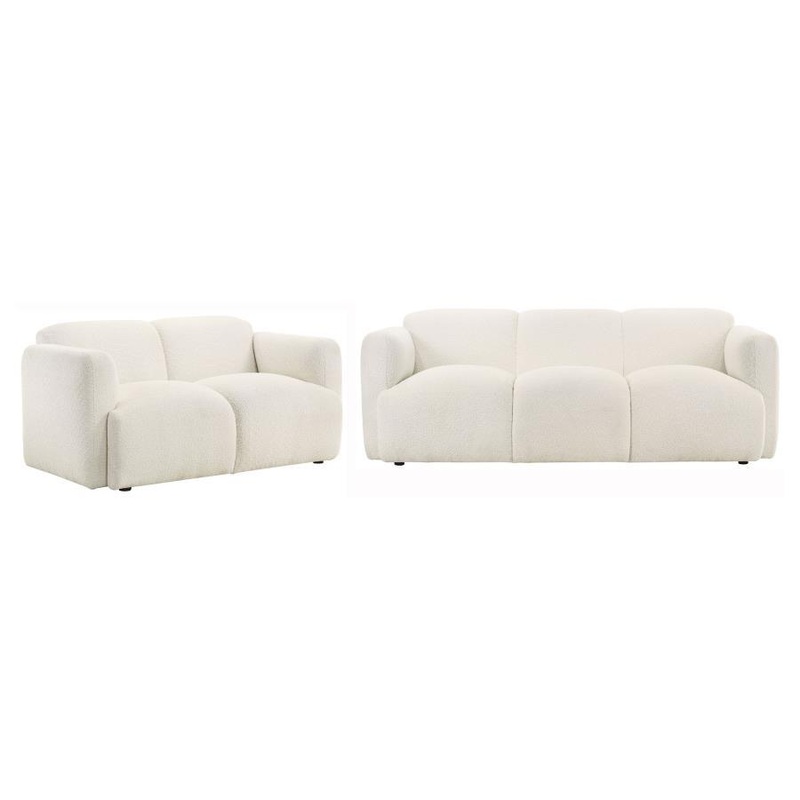 Dorset – Upholstered Round Track Arm Sofa Set