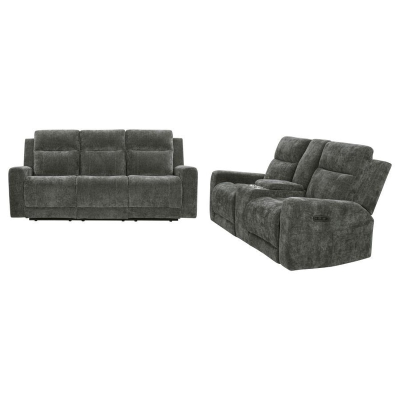 Kennett – Chenille Power Reclining Sofa Set