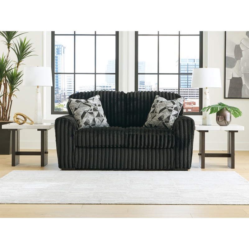 Midnight-Madness Loveseat|Onyx|Chocolate