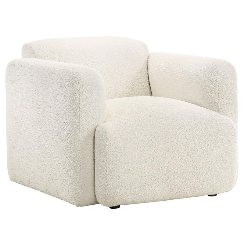 Dorset – Fabric Upholstered Round Track Arm Accent Chair