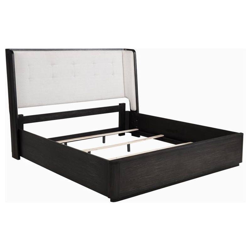 Leandro – Wingback Bed|Black|King|Queen