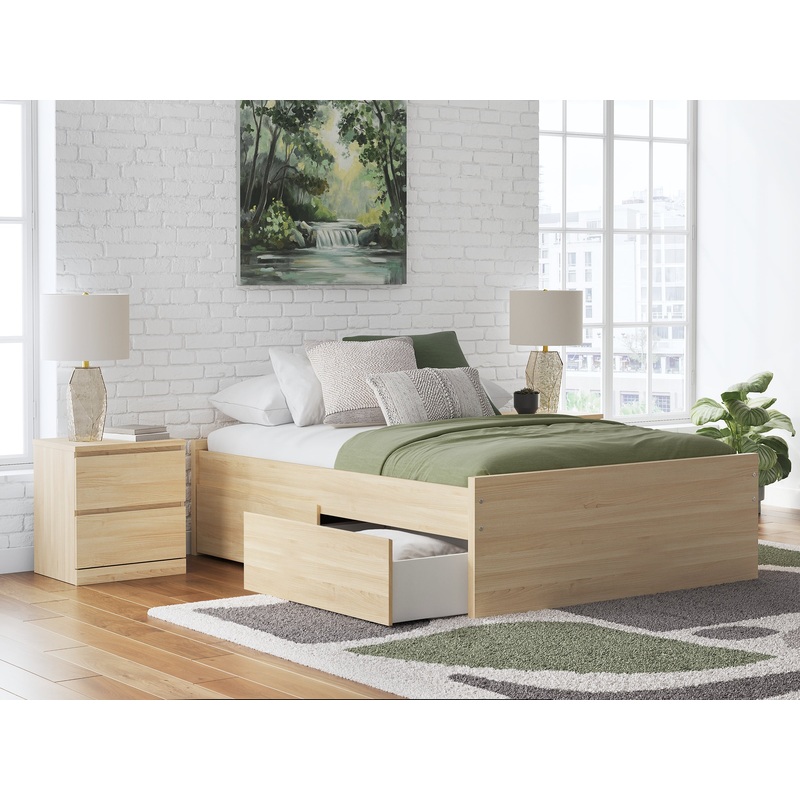 Onita Full Platform Bed with 2 Side Storage