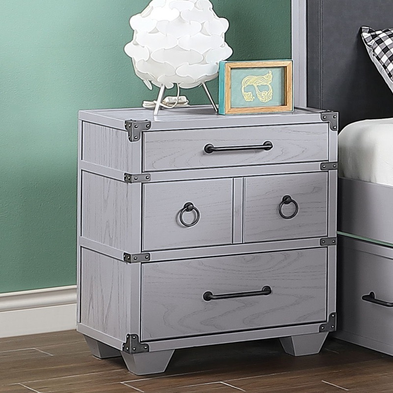 Orchest – Nightstand With USB – Gray