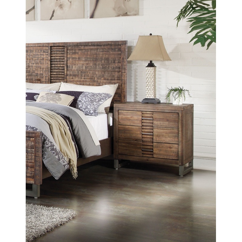 Andria – Reclaimed Nightstand – Oak