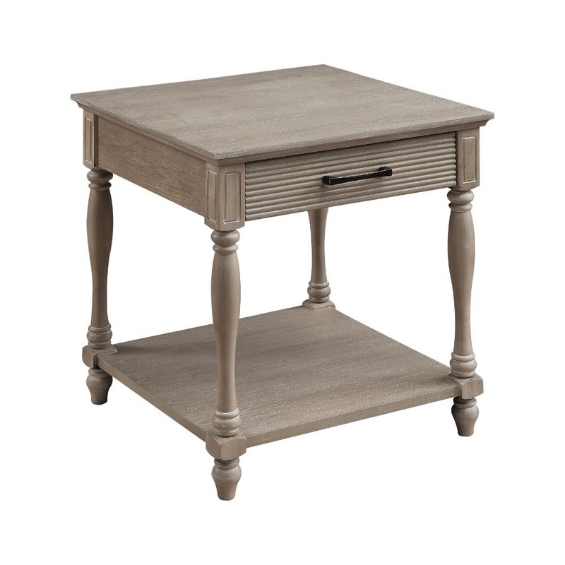 Ariolo – End Table – Weathered Oak