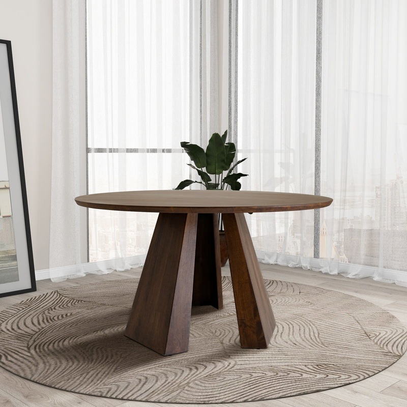 Bolton – Round Dining Table – Walnut