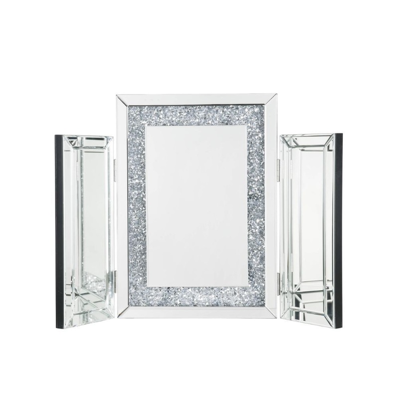 Noralie – 22 Accent Mirror – Mirrored & Faux Diamonds