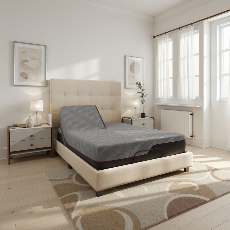 Renew – 11 King Size Flex Head Cooling Fast Responding Latex Foam Mattress – Gray