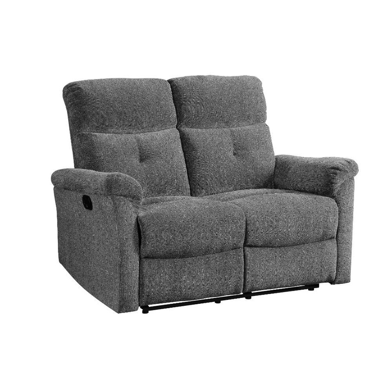 Treyton – Motion Loveseat – Gray Chenille