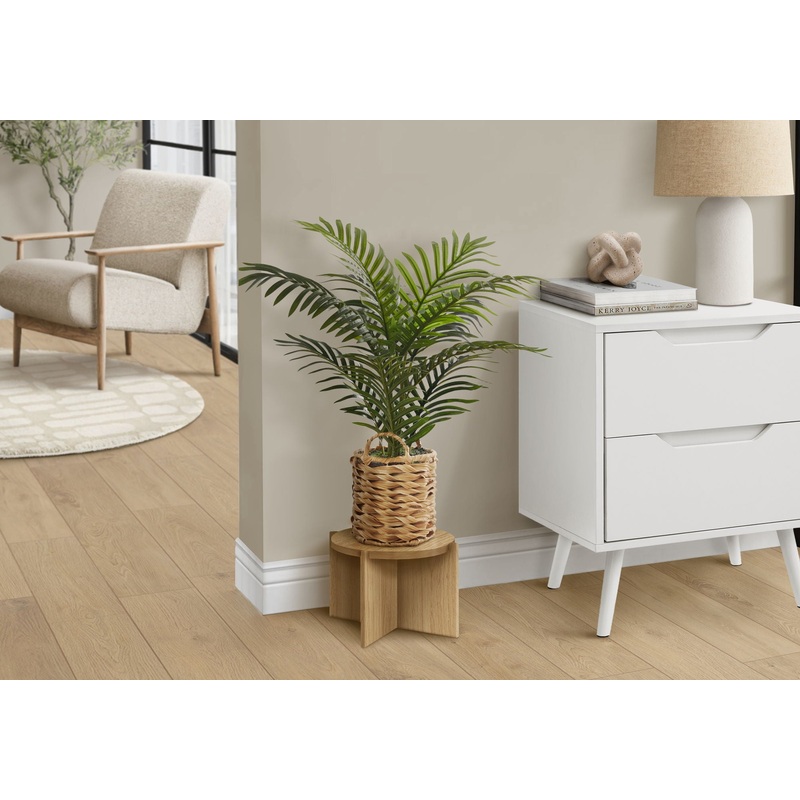 24 Tall, Artificial Plant, Palm, Indoor, Faux, Fake, Table, Floor, Greenery, Potted, Real Touch, Decorative – Green / Beige