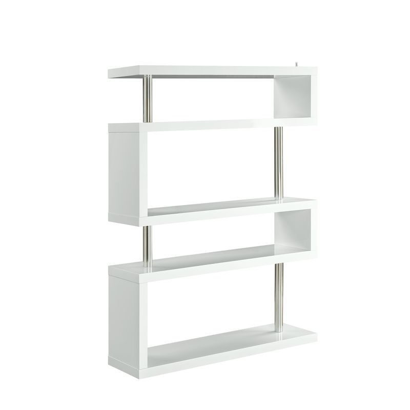 Buck II – Bookshelf – White High Gloss