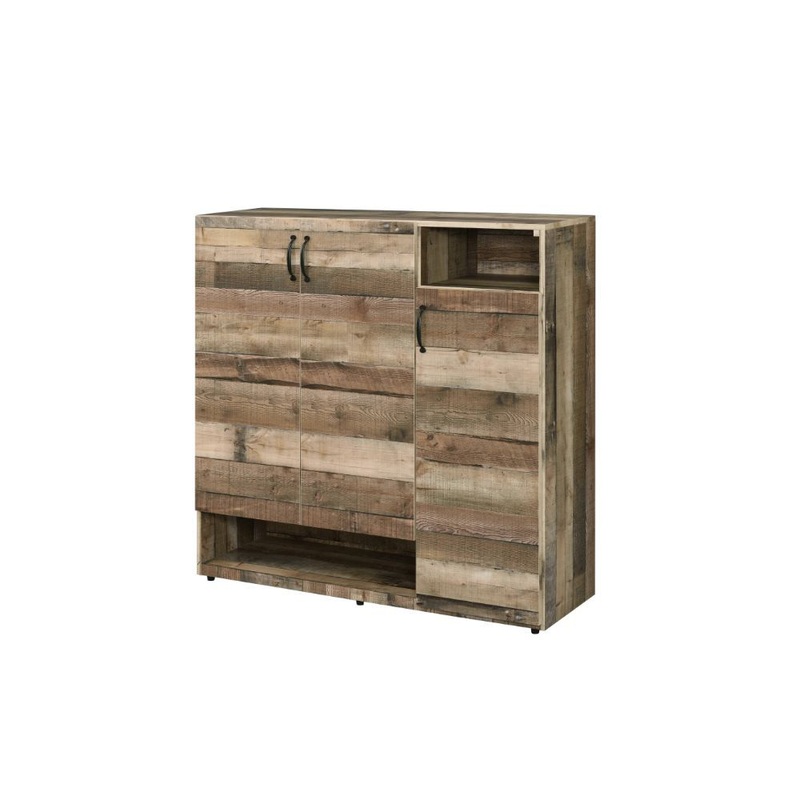 Howia – Shoe Cabinet – Rustic Gray Oak