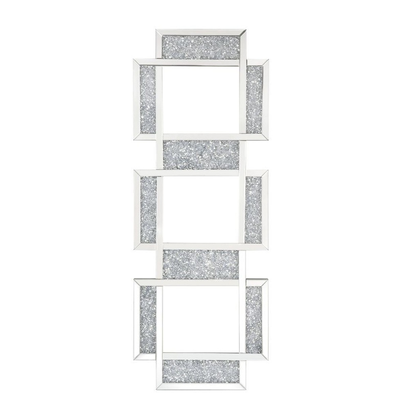 Noralie – 63 Accent Mirror – Mirrored & Faux Diamonds