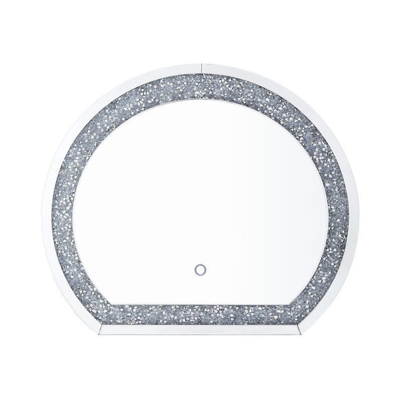 Noralie – Accent Mirror – Mirrored & Faux Diamonds