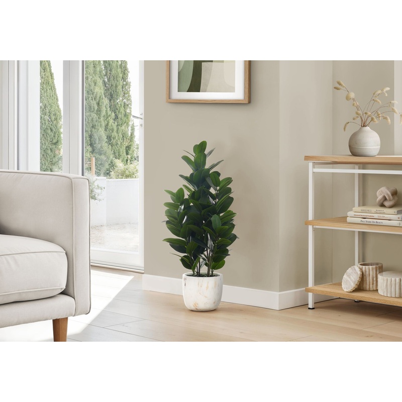 31 Tall, Artificial Plant, Garcinia Tree, Indoor, Faux, Fake, Floor, Greenery, Potted, Real Touch, Decorative – Green / White