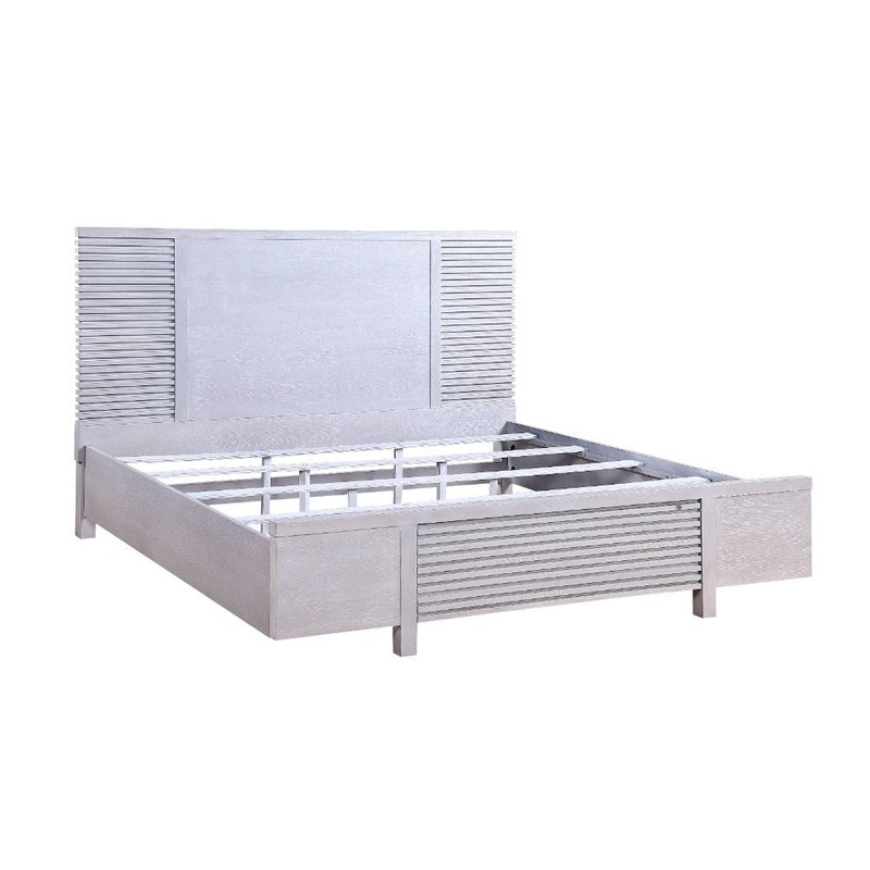 Aromas – Bed w/Storage|White Oak|Queen