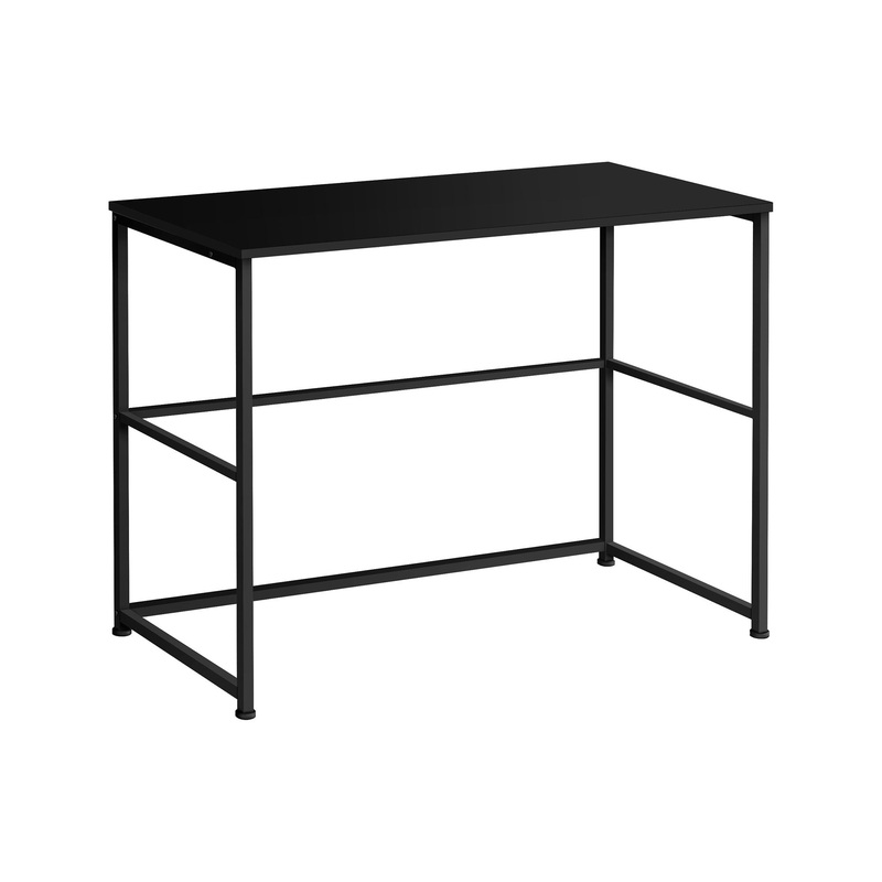 Computer Desk, Home Office, Laptop, Left & Right Set-Up, Storage Drawers, Work, Contemporary, Modern – Black