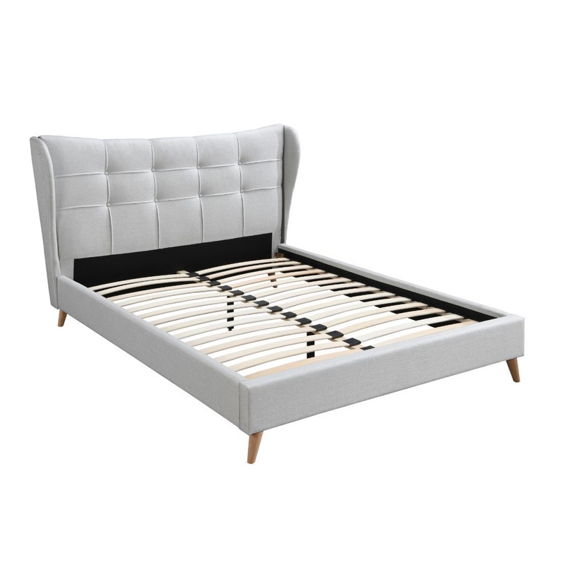 Duran – Bed|Light Gray|King|Queen