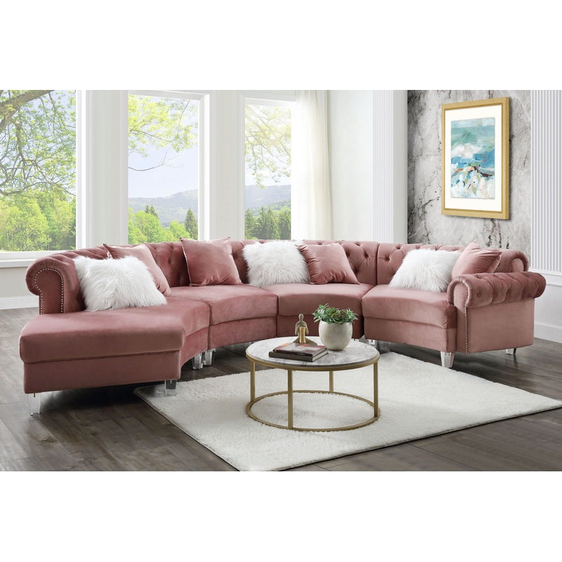 Ninagold – Sectional Sofa w/7 Pillows