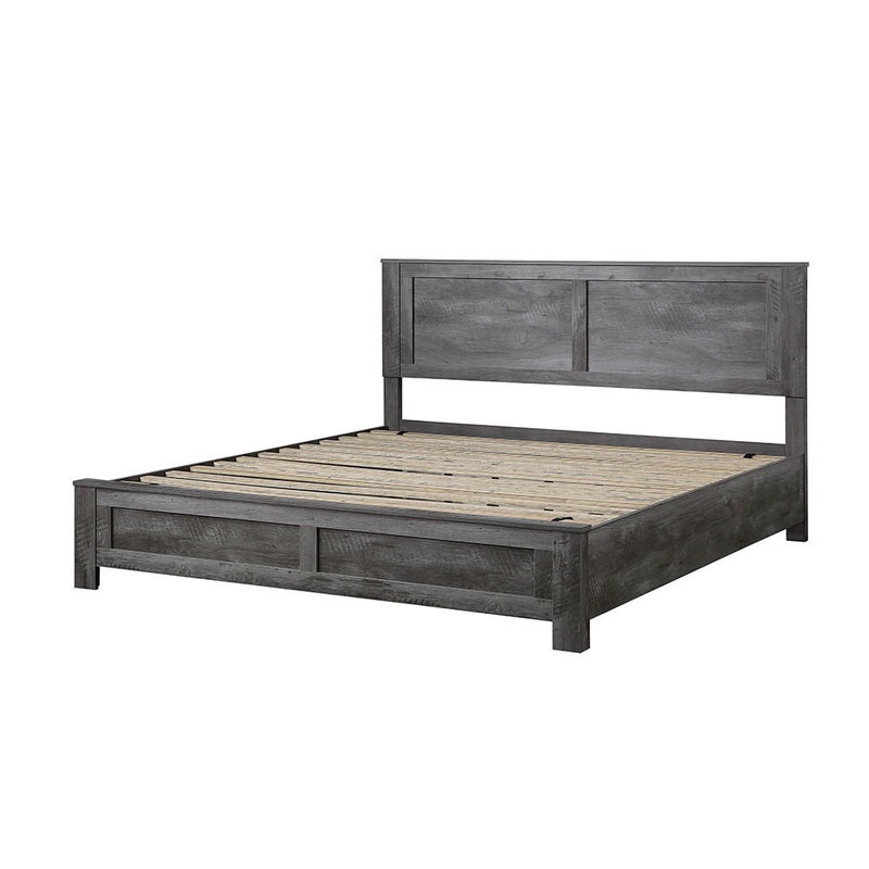 Vidalia – Bed|Rustic Gray Oak|King