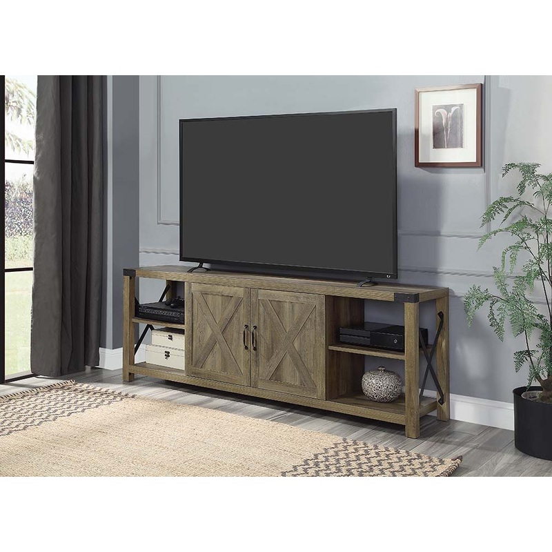 Abiram – TV Stand – Rustic Oak