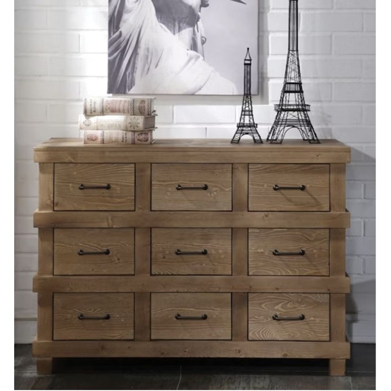 Adams – Anqtique Dresser – Brown Oak