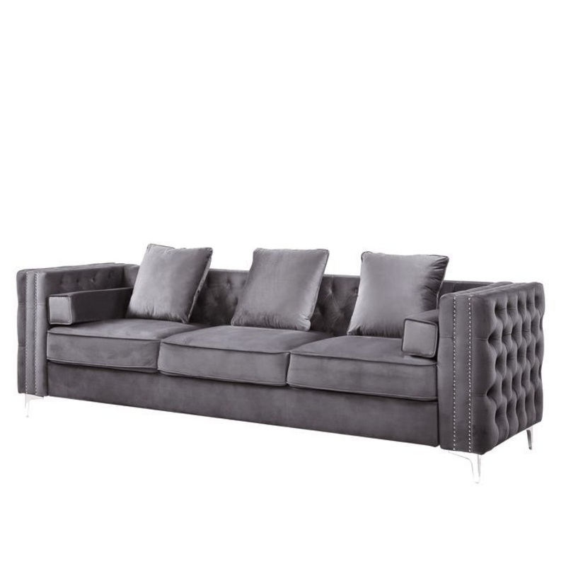 Bovasis – Sofa w/5 Pillows|Gray