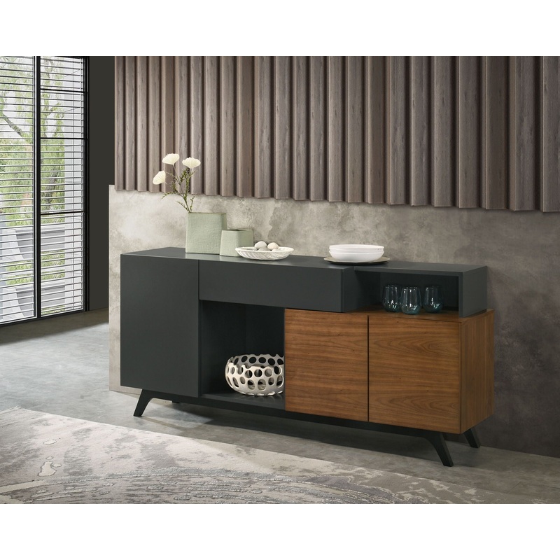 Destin- Ceramic Server – Walnut / Black