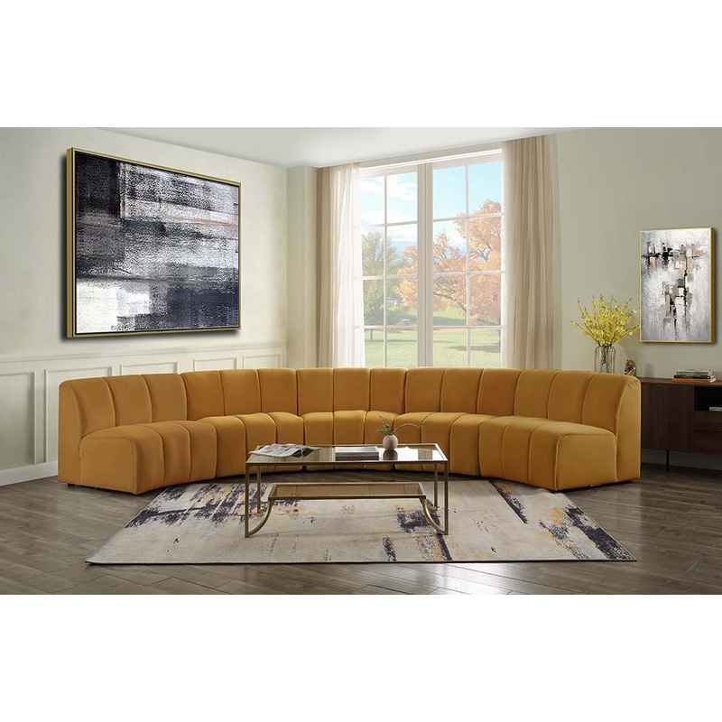 Felicia – Sectional Sofa|Yellow