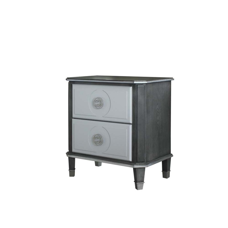 House Beatrice – Nightstand – Charcoal & Light Gray