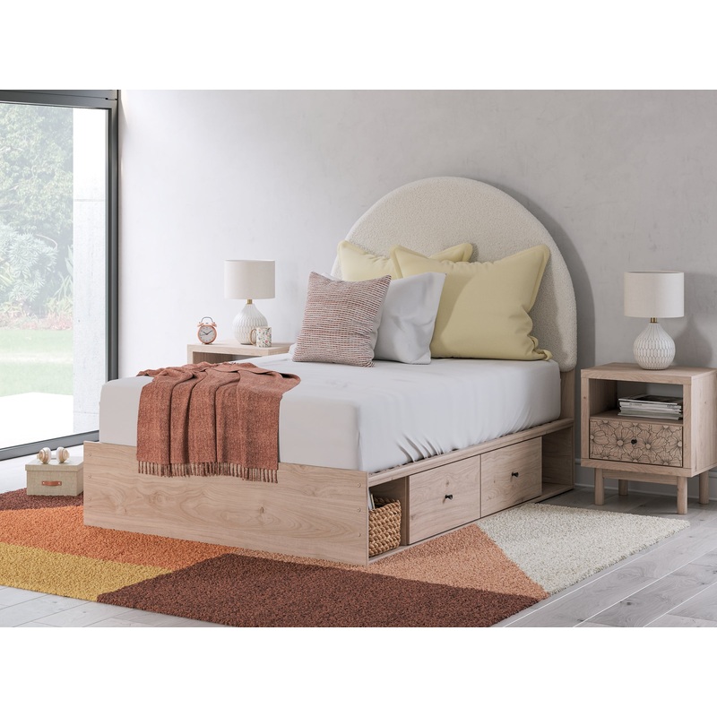 Arloster Full Upholstered Panel Bed with Storage