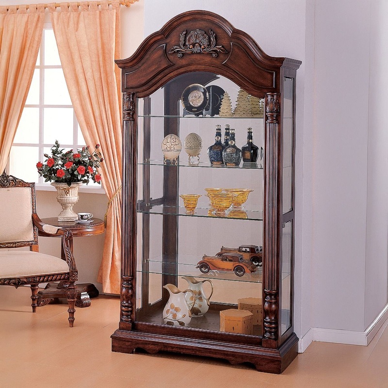 Denton – Curio Cabinet – Cherry
