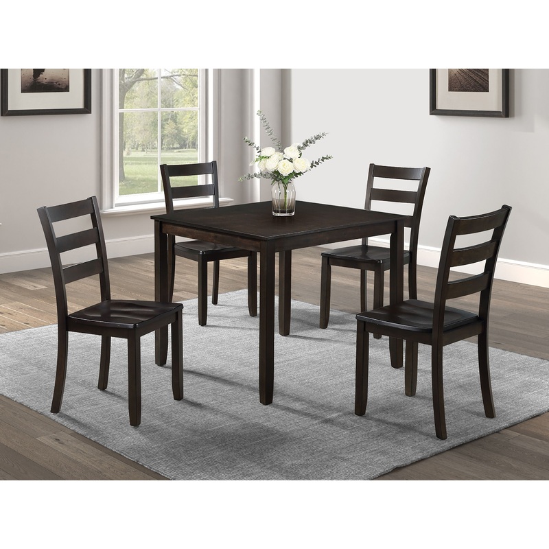 Durham – 5 Piece Dining Set – Espresso