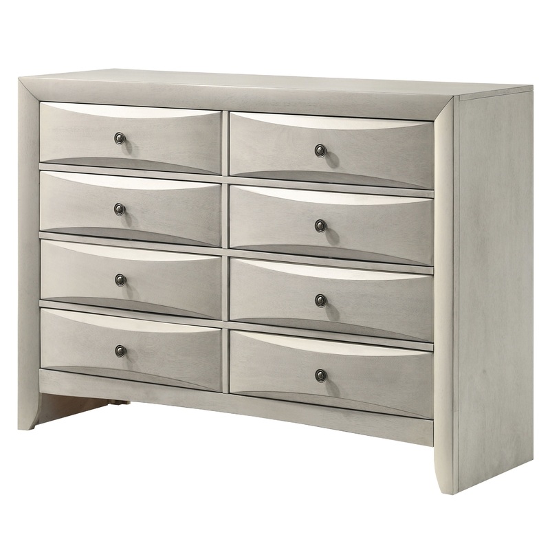 Emily – Dresser 8 Drawers – White