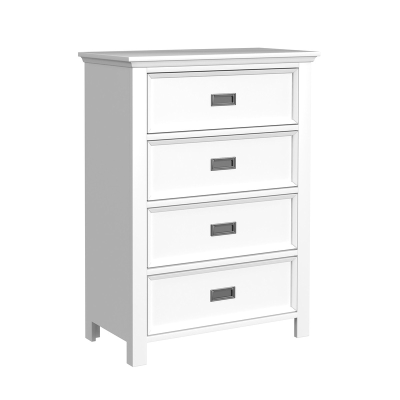 Hampton Kids – 4-Drawer Chest|Black|White