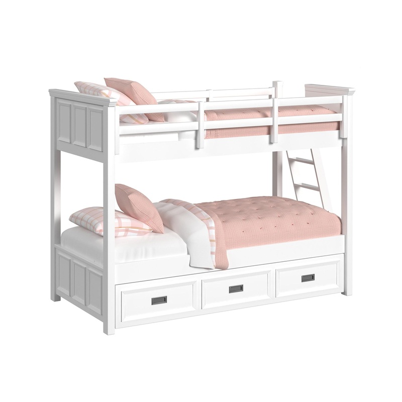 Hampton Kids – Bunk With Ladder And Trundle