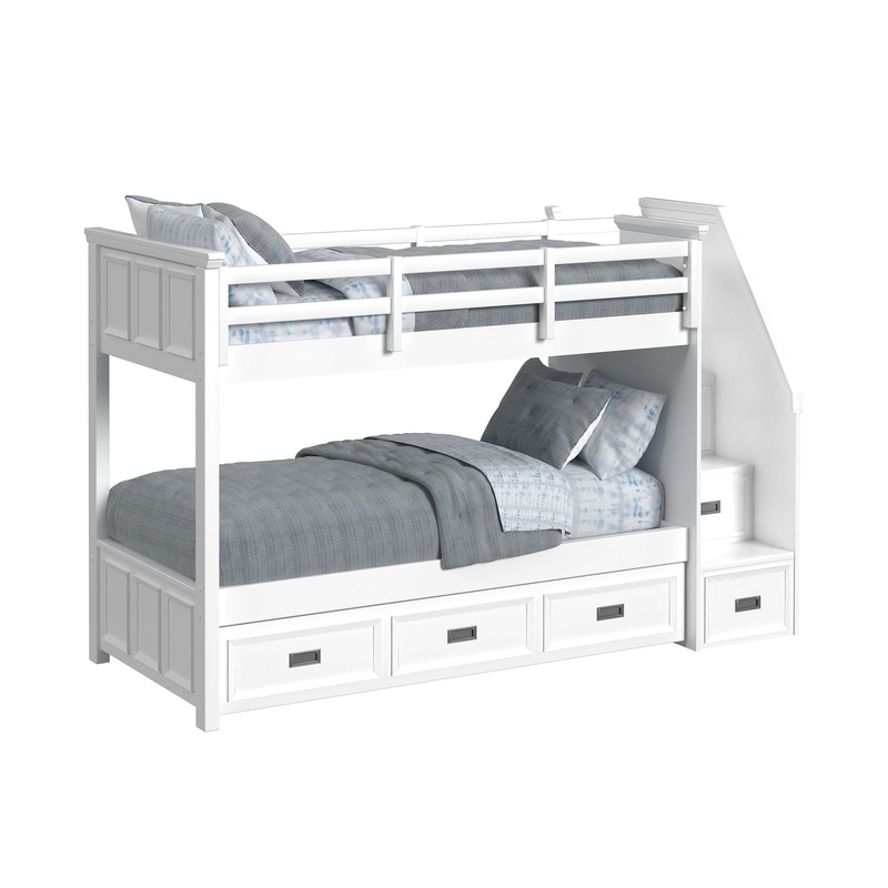 Hampton Kids – Bunk With Staircase And Trundle