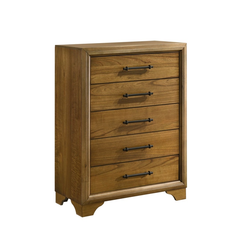 Harmony – 5-Drawer Chest – Walnut
