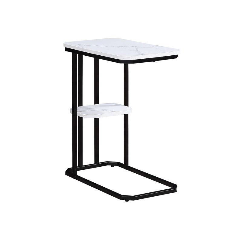 Ida – Chairside Table|Black|Gray