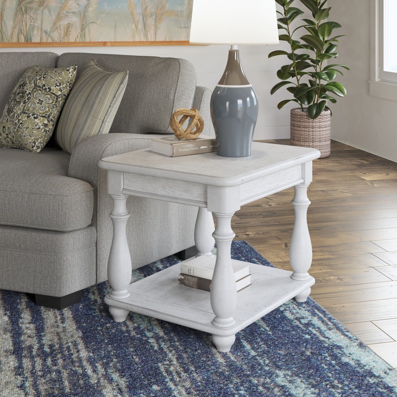Mariano – Square End Table – Gray