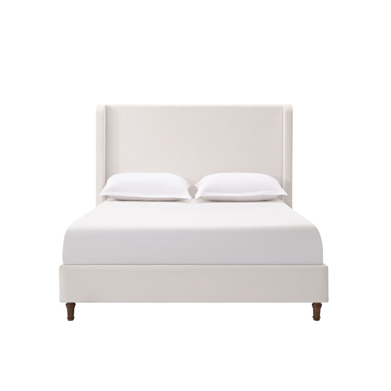 Harper – Tall Headboard Upholstered Bed / High Headboard / Elegant Simplicity / No Box Spring Needed