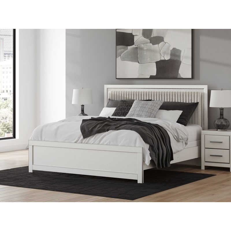 Zuraleus King Upholstered Panel Bed