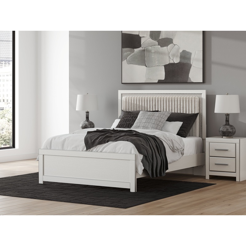 Zuraleus Queen Upholstered Panel Platform Bed