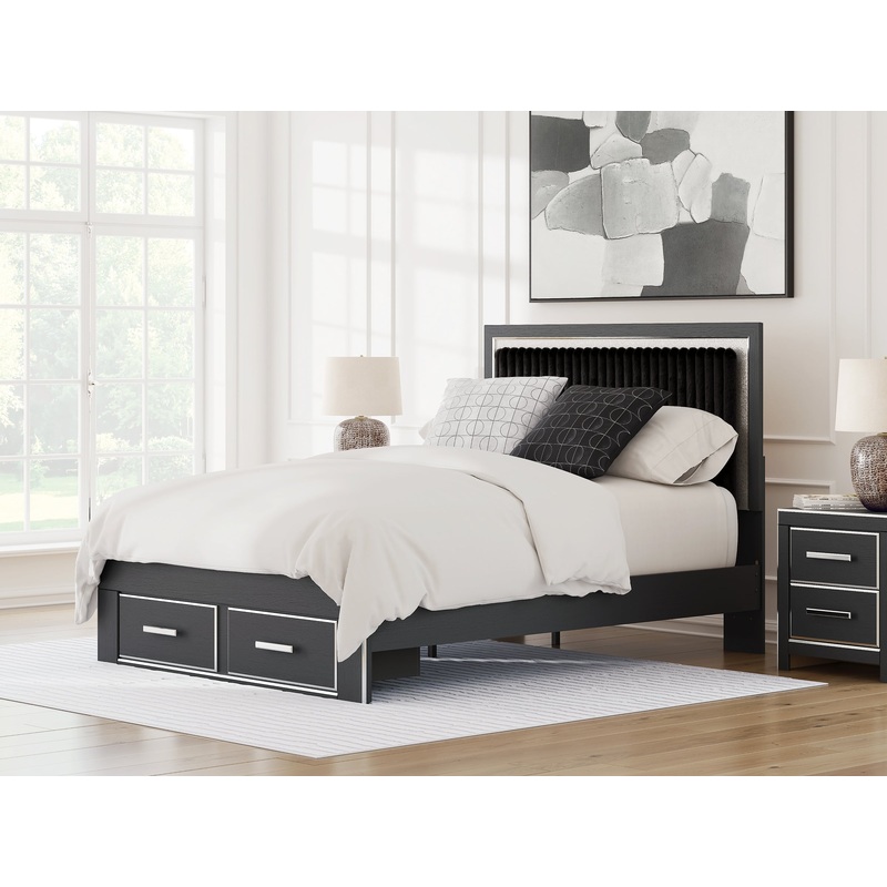 Zuraleus Queen Upholstered Panel Storage Bed