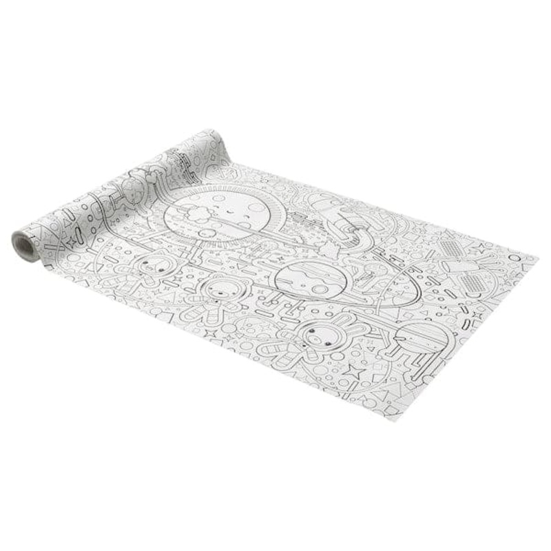 AFTONSPARV colouring paper roll, space
