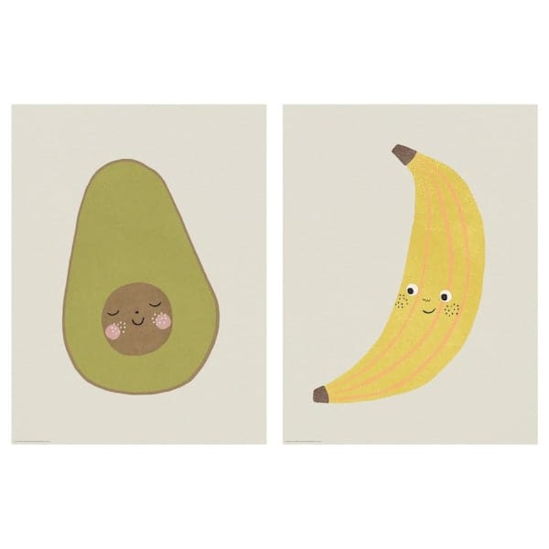 BILD poster, Avocado and Banana