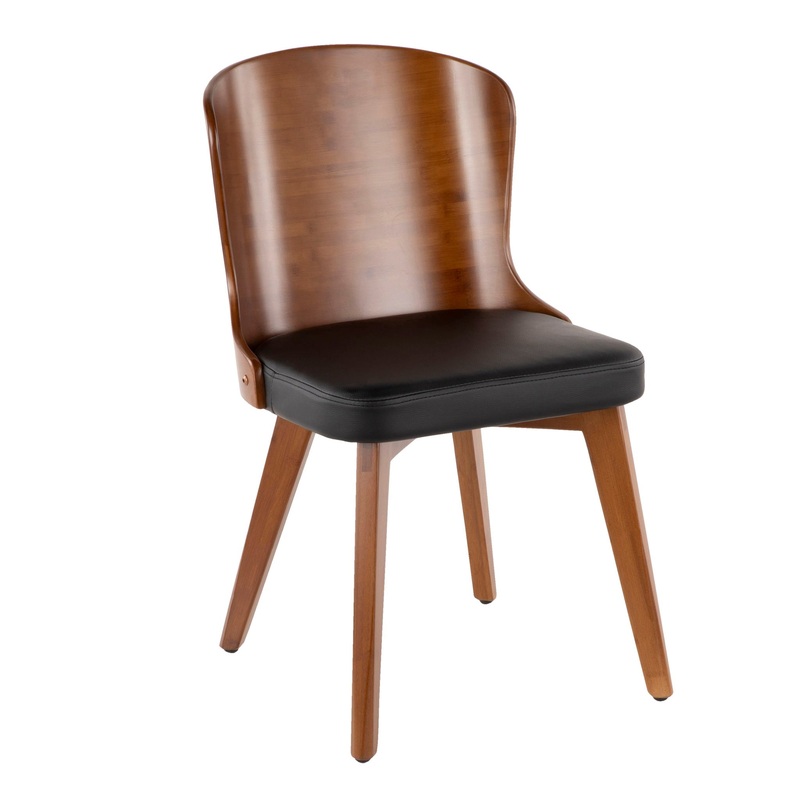 Bocello – Mid-Century Chair – Walnut / Black