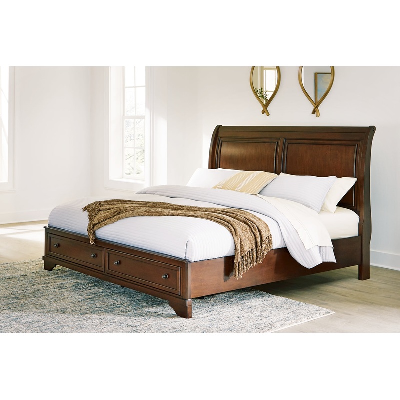Trellington King Sleigh Storage Bed
