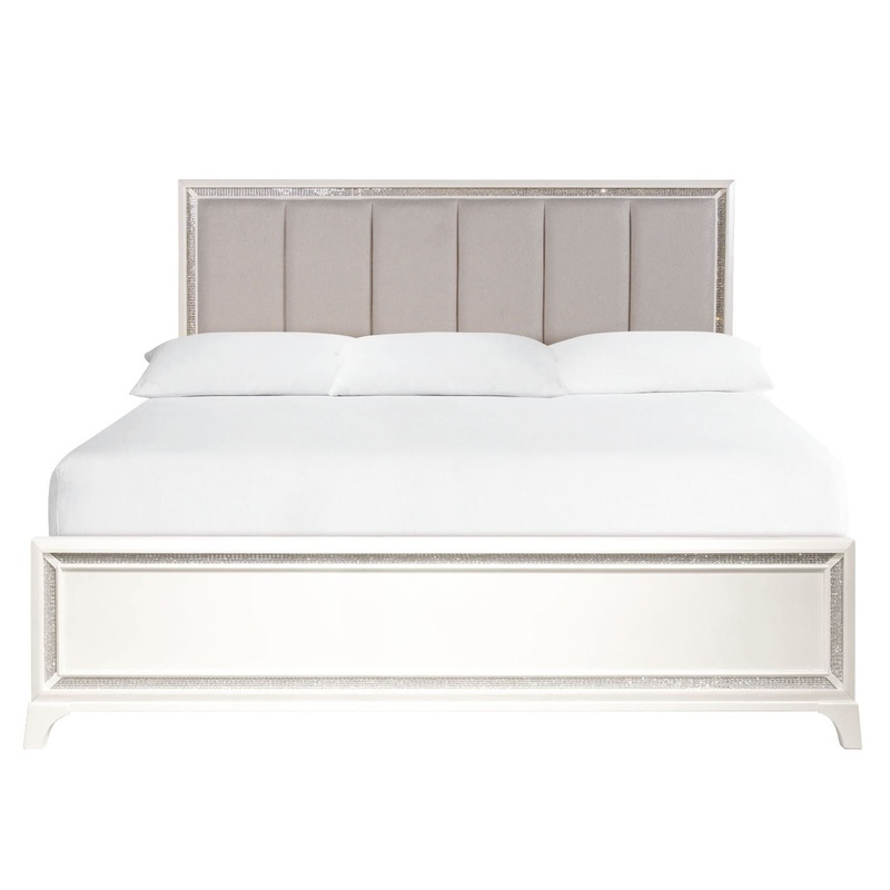 Cassie – King Bed – Off-White